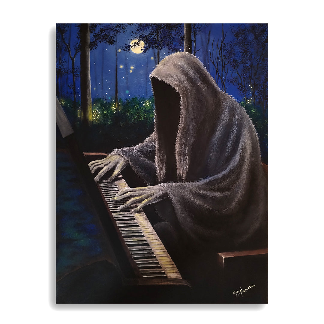 "Silent Piano" acrylic on canvas 30x40cm.