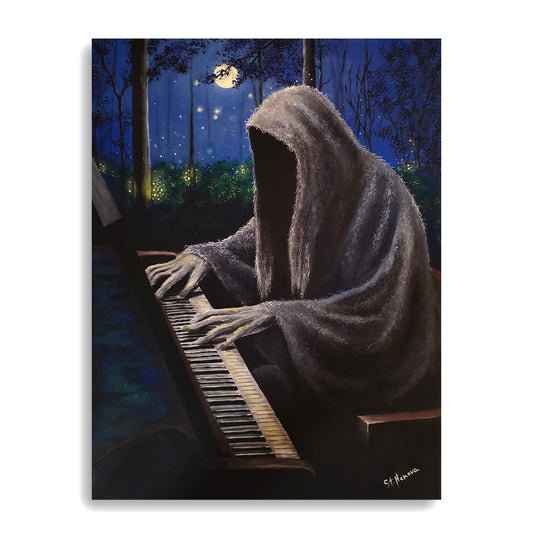 "Silent Piano" acrylic on canvas 30x40cm.